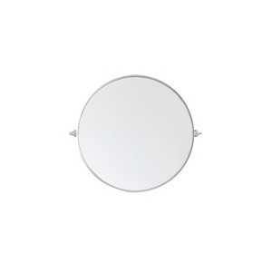 Elegant Lighting Round Pivot Mirror 30 inch in Silver - 1 of 4