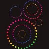 Adult Design By Humans Pride Inclusion Rainbow Circles By SpiritofWonderland T-Shirt - 2 of 2