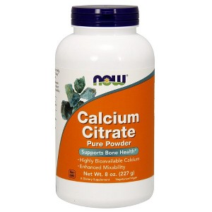Calcium Citrate Powder by Now Foods  -  8 oz Powder - 1 of 2
