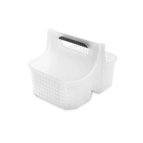 Madesmart Expandable Bath Tray for Bathtubs, Plastic Shower and