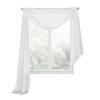Kate Aurora Elegant Sheer Voile Window Scarf Valance - 2 of 2