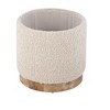 Carolina Chair  Table Handwoven Hestia Round Wood Base Storage Ottoman - 4 of 4