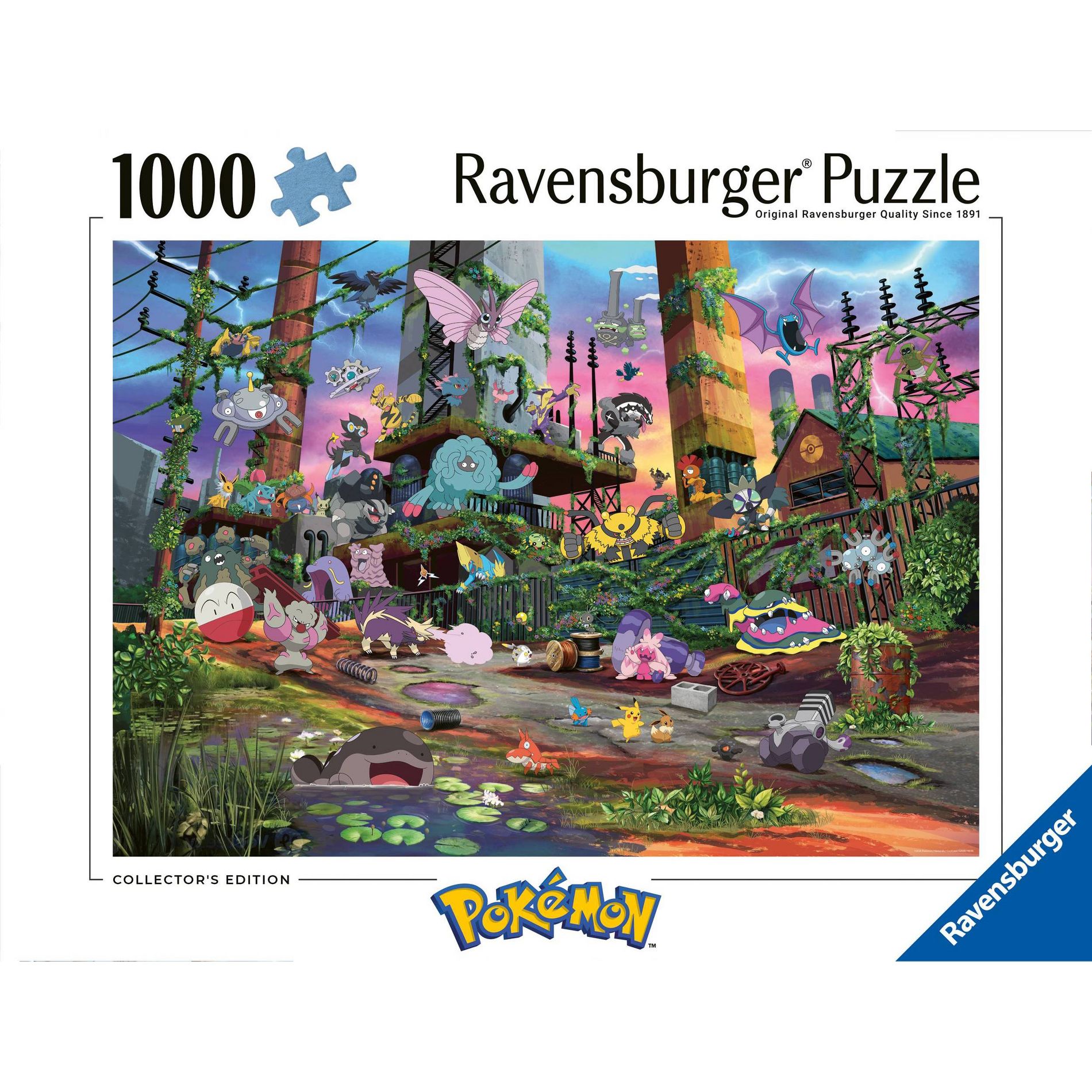 Pokémon: Jolteon and Reclaimed Power Plant - 1000Pc Puzzle