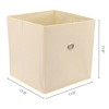 REGALWOVEN Fabric Collapsible Spacious Capacity Reinforced MDF Bottom Open Storage Bins 11*11*11in 3 Pcs - 4 of 4