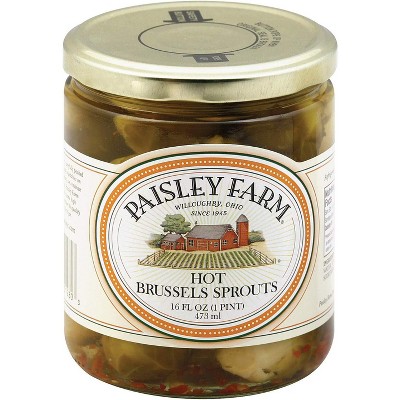 Paisley Farm Hot Brussels Sprouts - 12 pack, 16 oz