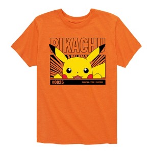 Boys' - Pokémon - Peeking Pikachu Short Sleeve Graphic T-Shirt - 1 of 4