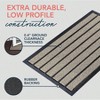Durable Door Dirt Trapping Outdoor Welcome Mats Non - Slip Low Profile Front Doormat 30 inchx 17 inch Bright Beige - 4 of 4
