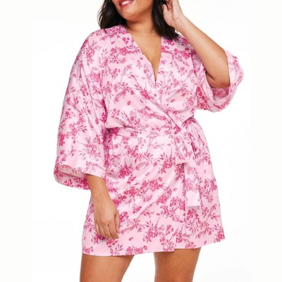 Adore Me Women's Izabella Robe Sleepwear 2X / Brilliant Bouquet C03 ...