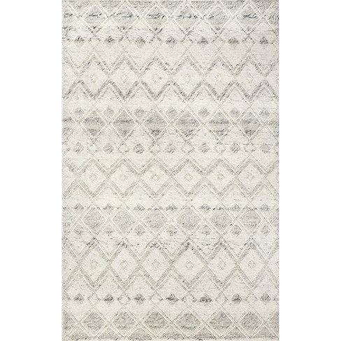 Nuloom Greta Dotted Diamonds Texture Area Rug 8x10, Ivory : Target