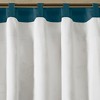 MAYEERTY 50x18" Embroidered Window Valance Navy - 4 of 4