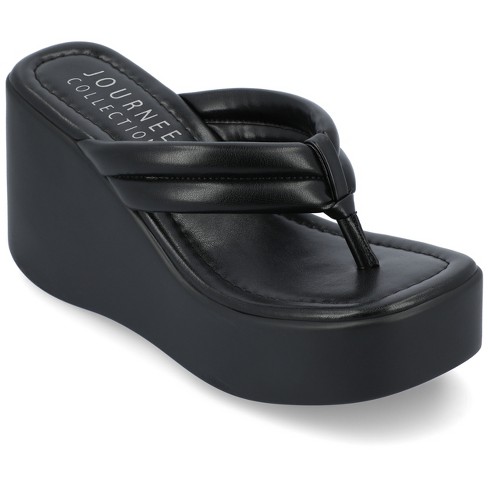 Target black 2025 platform sandals