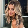 Jessie's Wig 14-16 Inch Bob Wavy Wig Sun-Kissed Blonde Color 13x4 Lace 1 Pc/Pack - 2 of 3