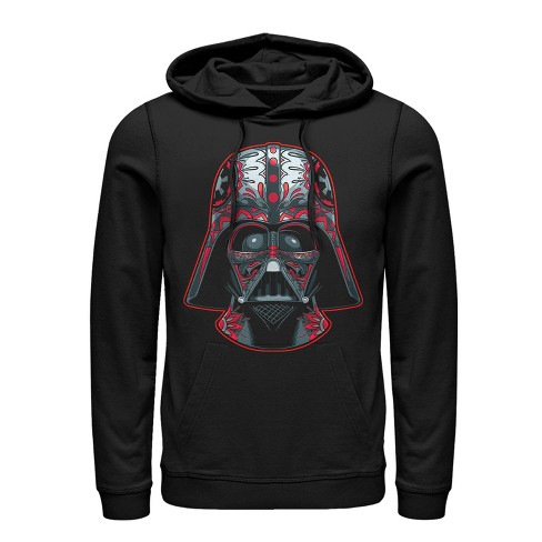 Men's Star Wars Darth Vader Helmet Markings Pull Over Hoodie : Target