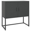 vidaXL Sideboard Anthracite 29.5 in.x13.8 in.x29.5 in. Steel - 2 of 4
