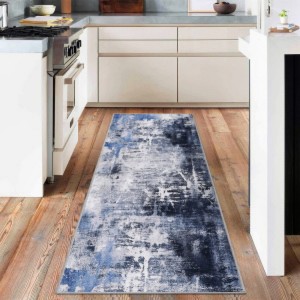 Boho Washable Area Rug, Non Slip Low Pile Floral Bedroom Carpet, Soft Vintage Paisley Accent Rug for Living Room, Small Rug - 1 of 4