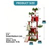 54in/74in Multi-Level Large Christmas Cat Tree Kittens Play Activity Center Christmas Cat Tree Tower For Indoor Cats - 2 of 4