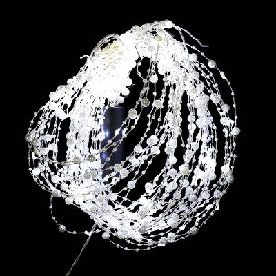 Vickerman 6' White Pearl Vine Christmas Micro Light Set