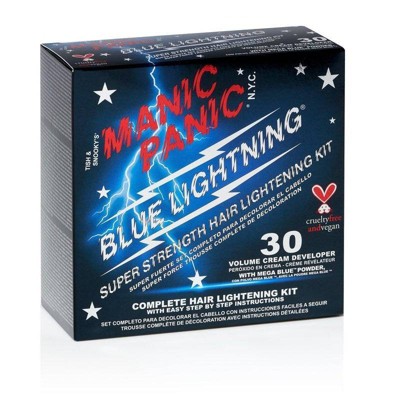 Manic Panic Blue Lightning Hair Bleach Kit 30 Volume with Mega Blue Powder