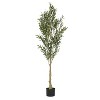 APRILSOUL 71.00' Artificial Olive Tree with Pot - 4 of 4