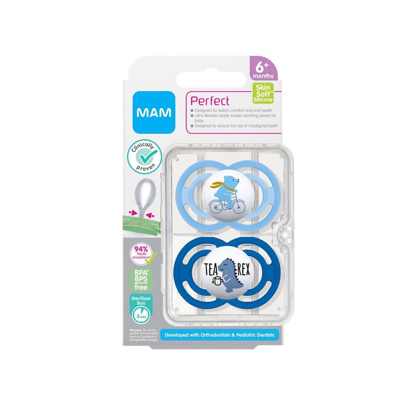 MAM Perfect Pacifier 2ct 6+ Months, 3 of 13