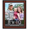PosterPalooza | Photo Size Simple Brown Picture Frame - UV Acrylic, Foam Board Backing, Hanging Hardware - 2 of 4