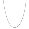 Black Bow Jewelry 2.25mm 10k White Gold D/C Quadruple Rope Chain Necklace - 3 of 4