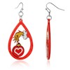 Dr Seuss Grinch Hand Heart Ornament Dangle Earrings - 4 of 4