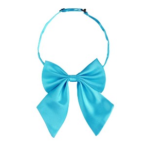 Allegra K Women's Pre-tied Adjustable Solid Color Bowknot Bow Ties - 1 of 4