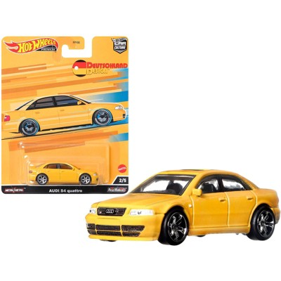Audi S4 Quattro with Sunroof Yellow "Deutschland Design" Series Diecast Model Car by Hot Wheels