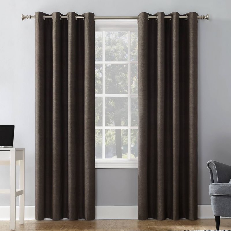 Sun Zero 100% Blackout Duran Thermal Insulated Grommet Curtain Panel, 1 of 8