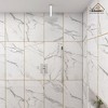 CASAINC 1-Spray Patterns with 10 in. Ceiling Mount Dual Shower Heads with Hand Shower Faucet (Valve Included) - 3 of 4