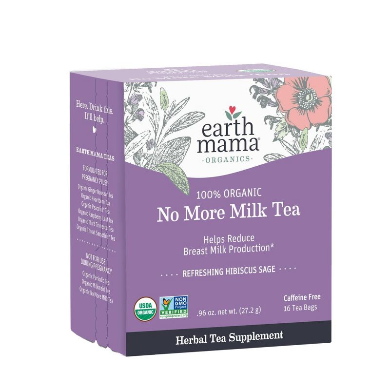Earth Mama Organics No More Milk Tea - 0.96oz/16ct, 4 of 10