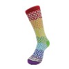 Rainbow Flower Pattern Socks (Women's Sizes, Adult Medium) from the Sock Panda - 4 of 4
