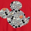 Men's - Disney - Mickey Pattern Silhouette Long Sleeve Graphic T-Shirt - 2 of 3