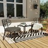 GustoWave 3-Piece Rattan Bistro Set, All-Weather Patio Furniture For Porch/Lawn/Garden - 2 of 4
