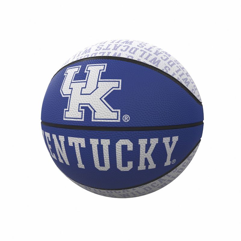 NCAA Kentucky Wildcats Repeating Logo Mini-Size Rubber Basketball, 1 of 2