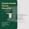Cobbe Centerset Bathroom Sink Faucet 4-Inch Two-Handle with Pop-Up Drain and Supply Hoses Brushed Nickel - 4 of 4