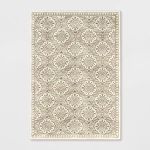 Kenbridge Persian Border Tile Print Mushroom Rug - Threshold™ - 1 of 4