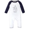 Touched by Nature Baby Boy Organic Cotton Coveralls 3pk, Constellation - image 4 of 4