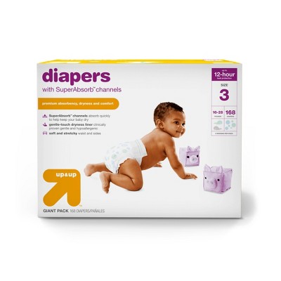 Diapers Giant Pack - Size 3 - 168ct - up & up™