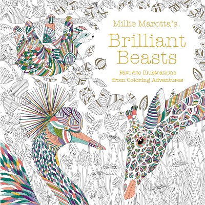 Millie Marotta's Brilliant Beasts - (Millie Marotta Adult Coloring Book) (Paperback)