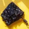 Clotth Polka Dot Sun Umbrella - Foldable, Sun and Rain Dual-Purpose, Retro Black Glue, Polka Dot - 4 of 4