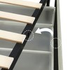 Sapphtopaz 2-Drawers Storage Bed Queen Bed Frame Boucle Platform Bed Tufted Headboard Wooden Slat Mattress Support, No Box Spring Needed - 2 of 4