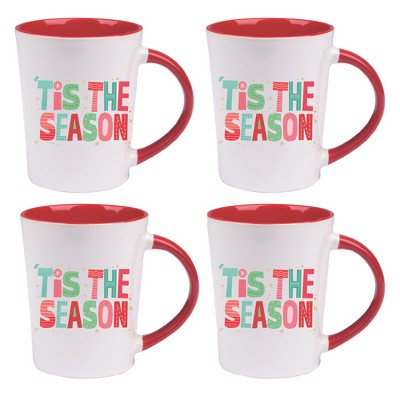 Courtside Market Tis the Season Convetry Mug 4 Piece Set
