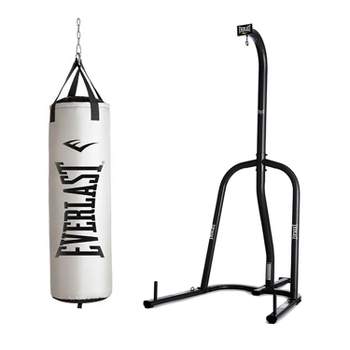 temperen Voorwaardelijk Parelachtig Everlast Nevatear Fitness Workout 40 Pound Heavy Kickboxing Boxing Gym Punching  Bag And Powder Coated Steel Heavy Bag Stand, Black : Target
