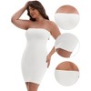 INSPIRE CHIC Women's Push-Up Strapless Bandeau Shaper Tummy Control Butt-Lifting Elastic Slim Fit Full Slip - 3 of 4