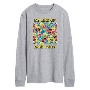 Men's - UNO - My Kind Of Card Party Long Sleeve Graphic T-Shirt - 1 of 4