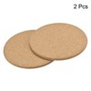 Unique Bargains Cork Round Edge Durable Soft to the Touch Coasters - 3 of 4