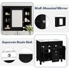 Mshliw 36 Inch Bathroom Vanity with Sink and Mirror Cabinet, Modern Storage Cabinet with 2 Soft Closing Doors and 2 Drawers(Gray) - 4 of 4