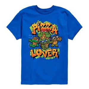 Boys' - Teenage Mutant Ninja Turtles Mutant Mayhem - Pizza Lover Short Sleeve Graphic T-Shirt - 1 of 3